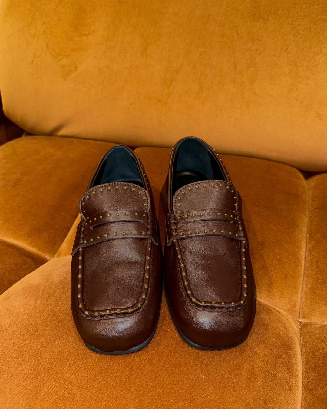 Bardot Loafer Studs – Burgundy
