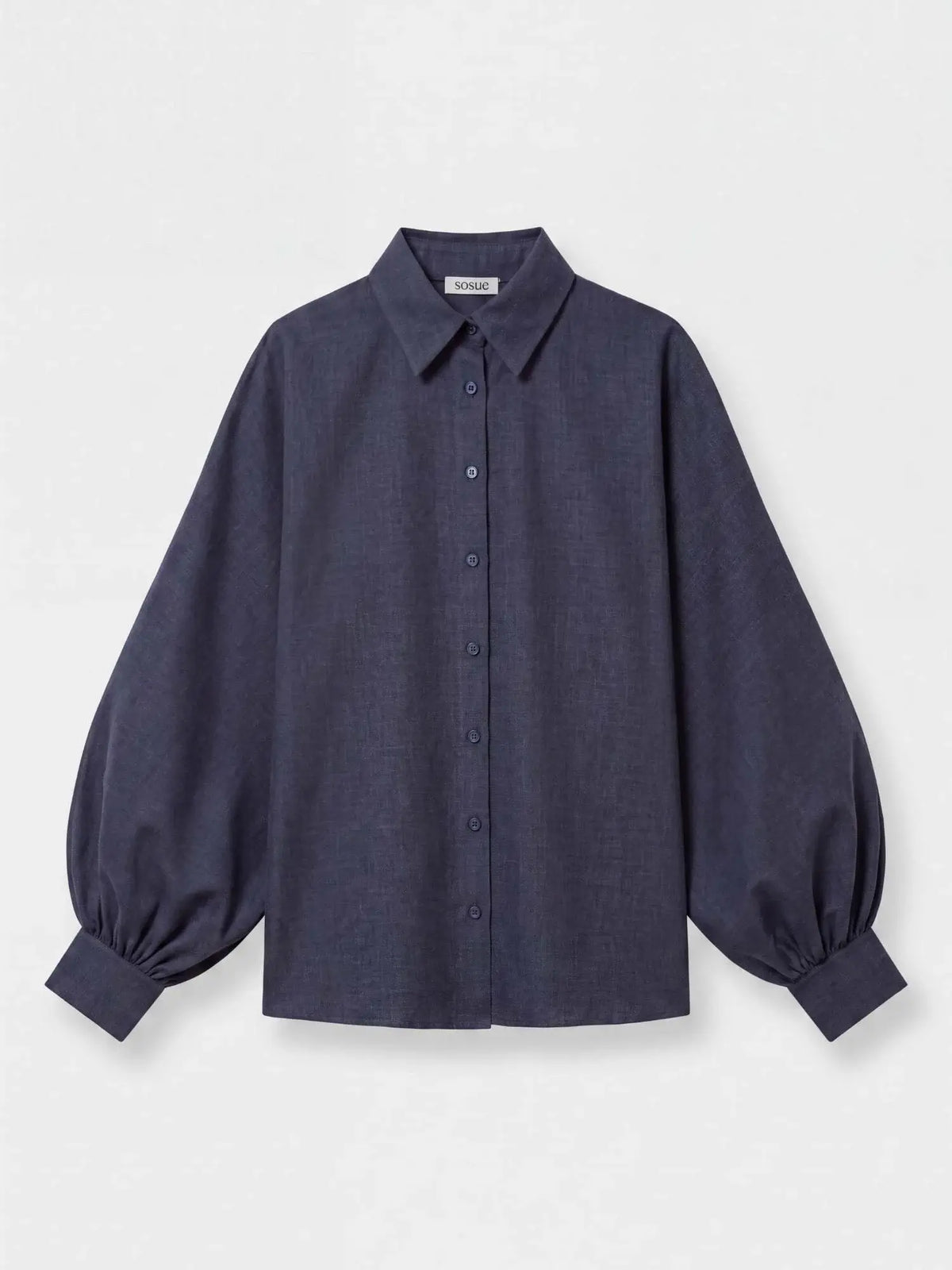 Blouse Antonia Slim Flannel - Anthrazit