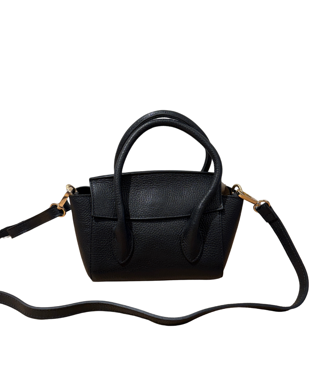 Mini Leather Bag - Black