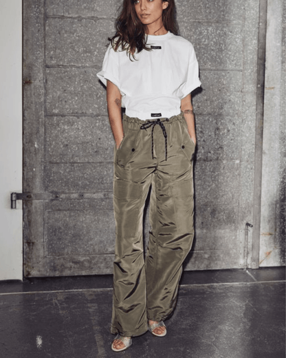 Thalia Pull On Trouser - Army