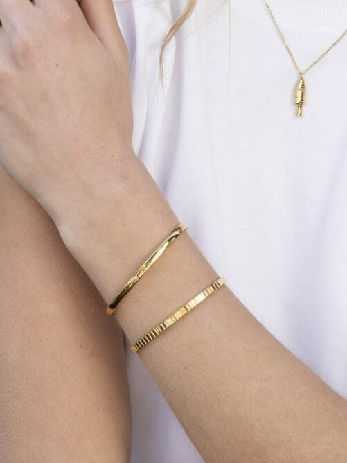 Geribbelde bangle