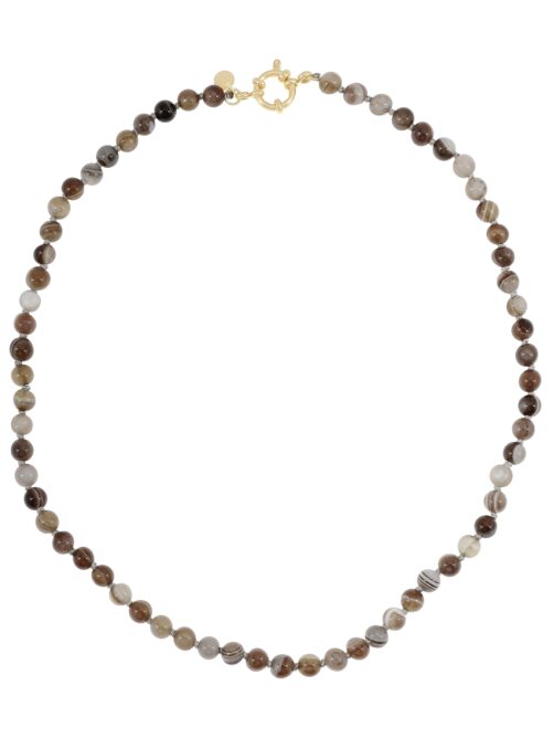 Fijne Gemstone Ketting - Agaat-Mêlée