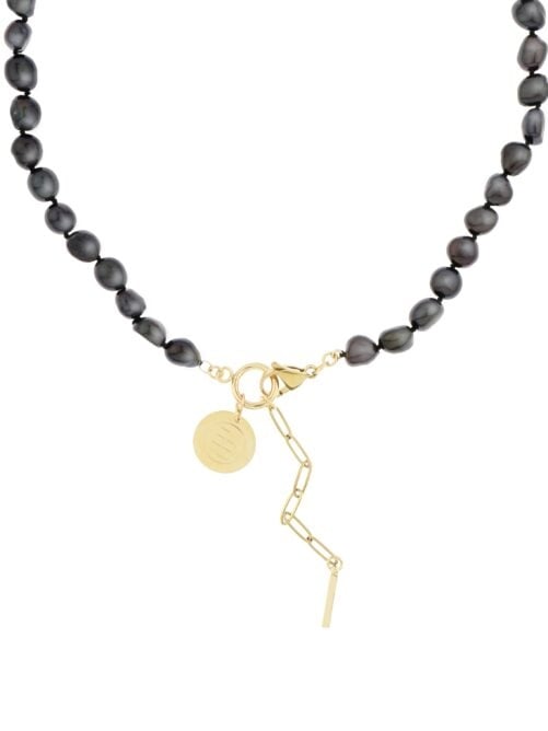 Ketting met donkere zoetwaterparels