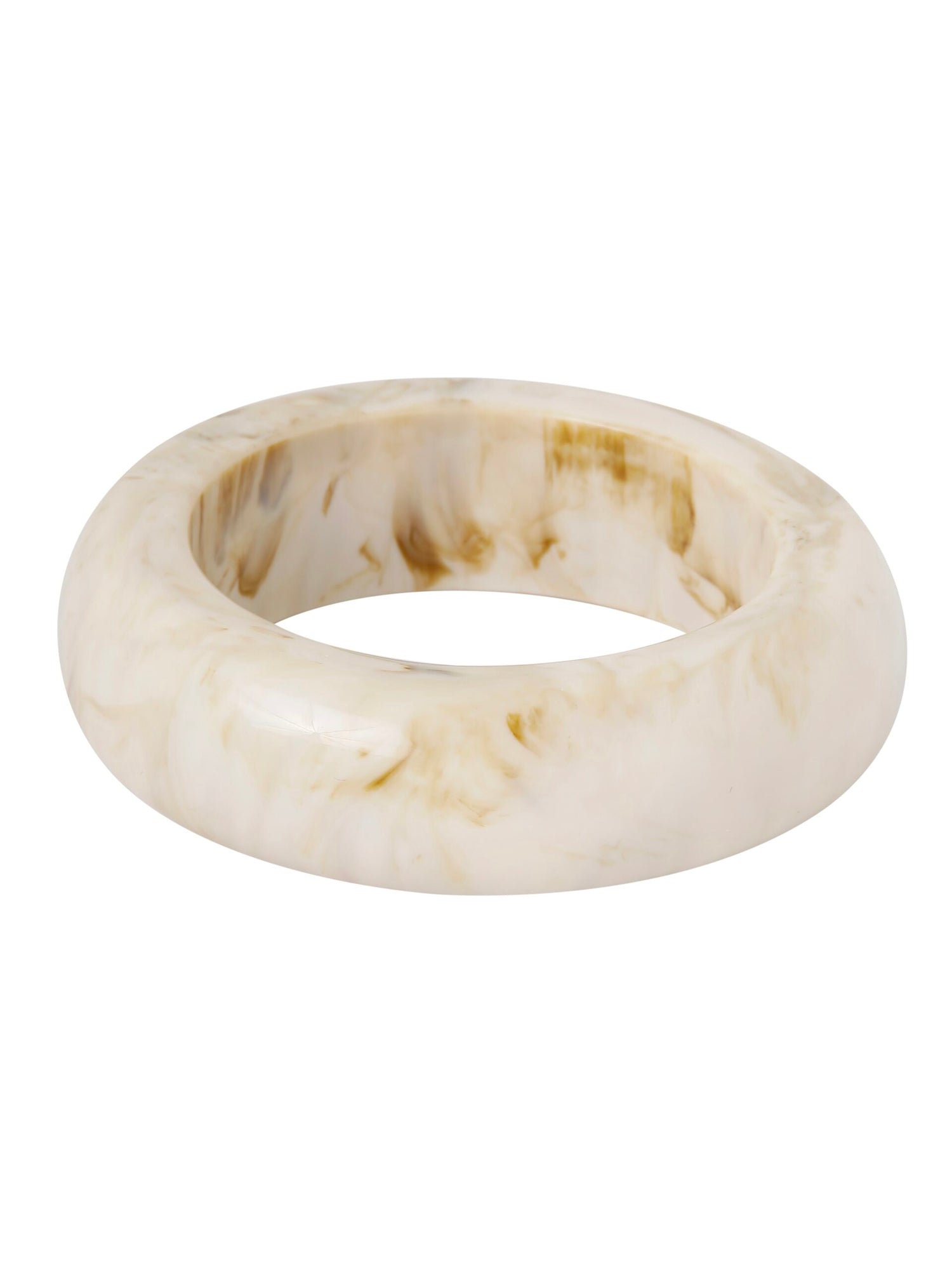 Bangle gelakte hars - off-white mêlée