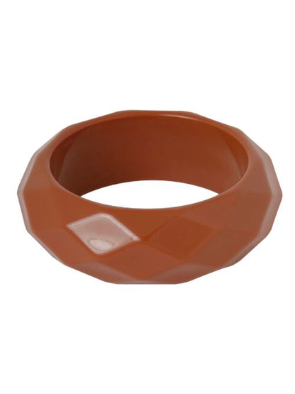 Facet Geslepen Bangle Gelakte Hars