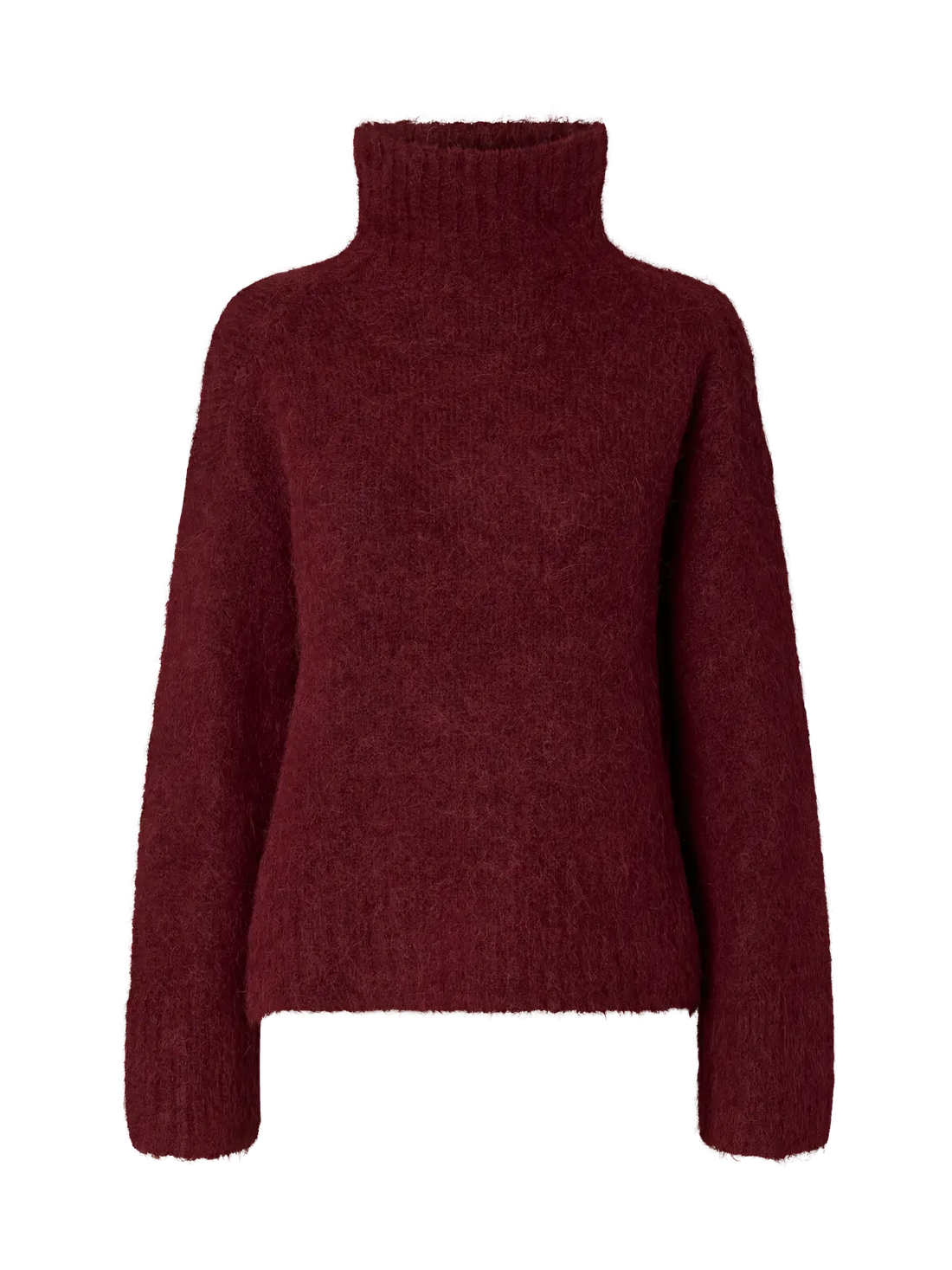 SLFGabriella LS Knit High Neck - Tawny Port