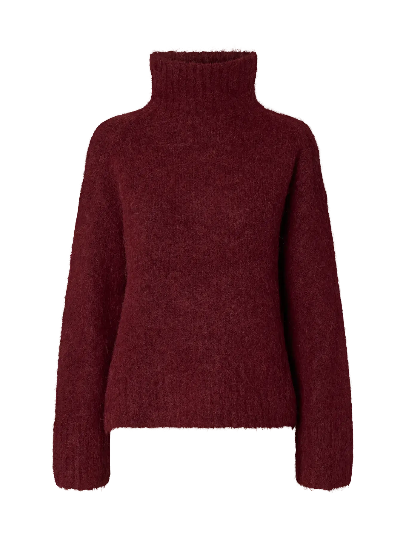 SLFGabriella LS Knit High Neck - Tawny Port