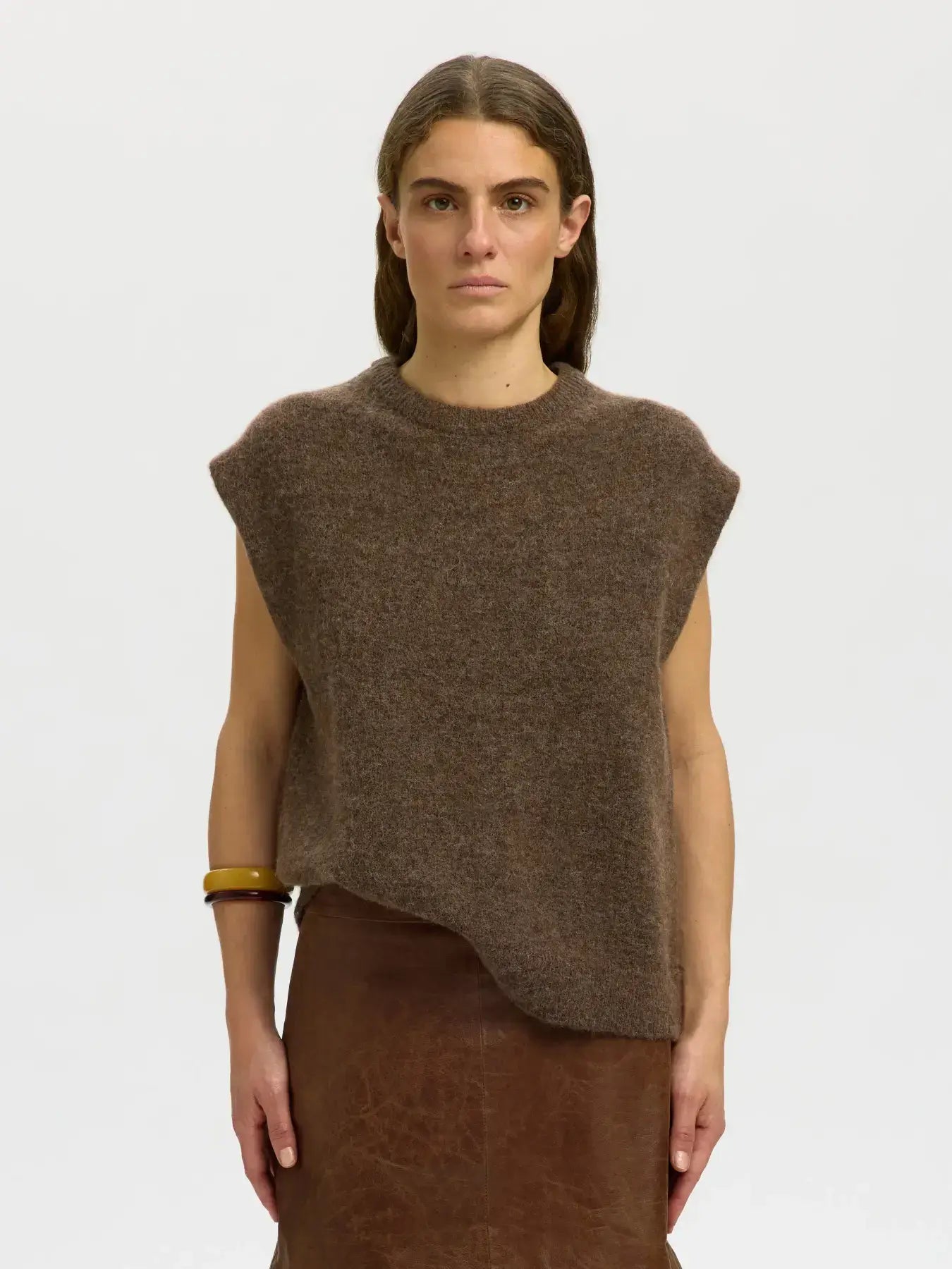 SLFlulu SL Knit Vest Noos - Dackel Mel.