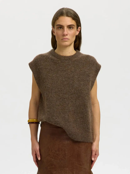 SLFlulu SL Knit Vest Noos - Dackel Mel.