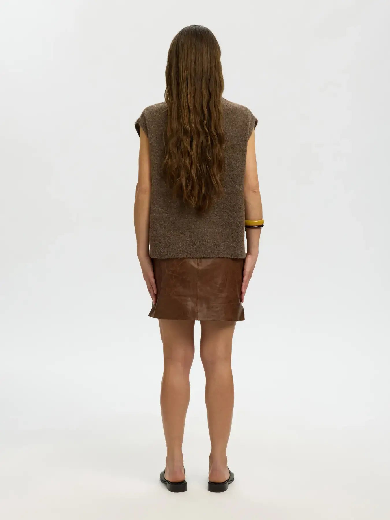 SLFlulu SL Knit Vest Noos - Dackel Mel.