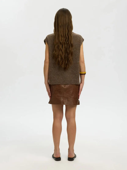 SLFlulu SL Knit Vest Noos - Dackel Mel.
