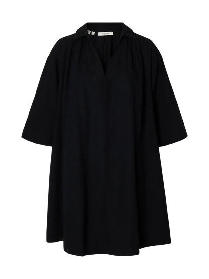 SLFluisa-Talia Linen Blend Dress - Black