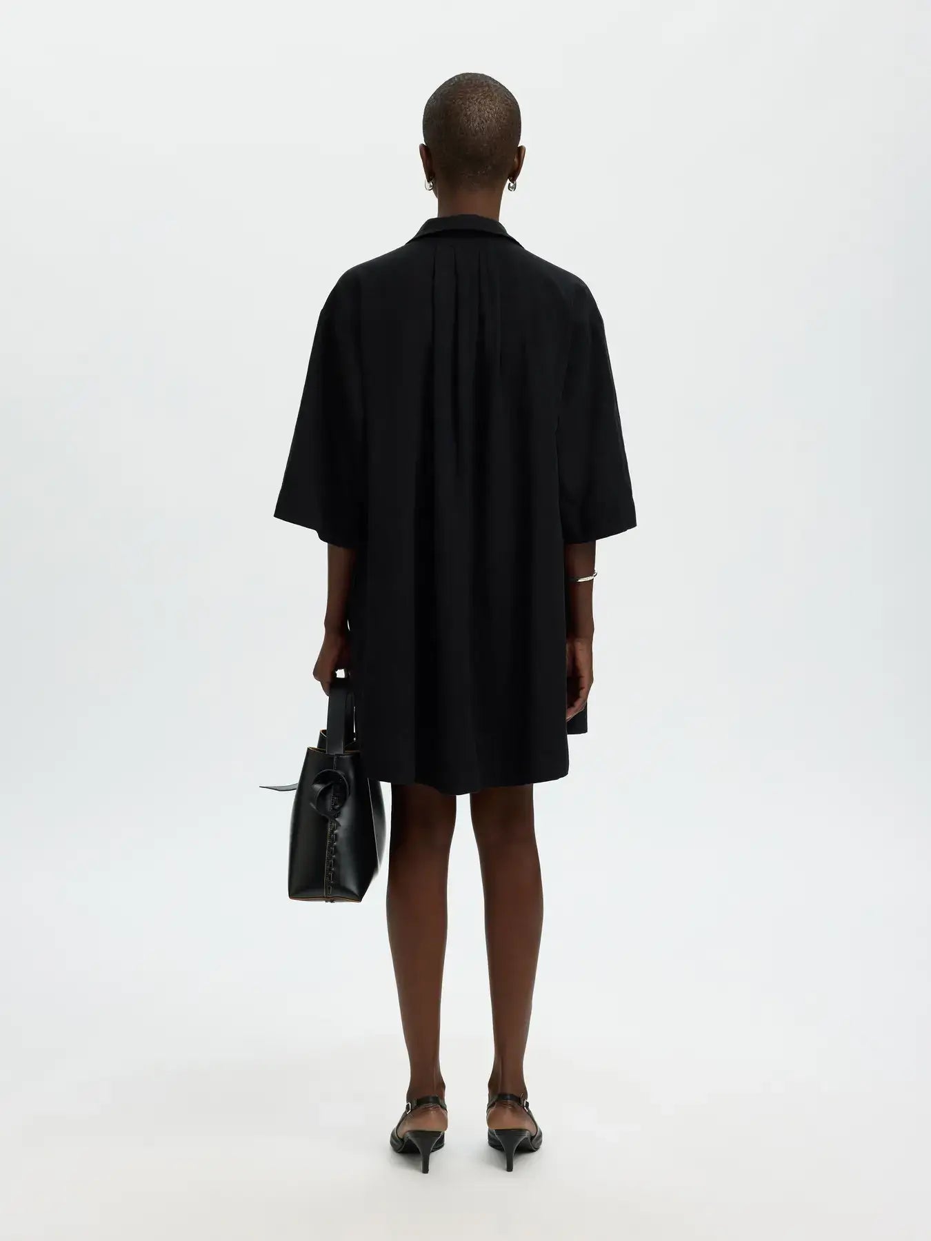 SLFluisa-Talia Linen Blend Dress - Black
