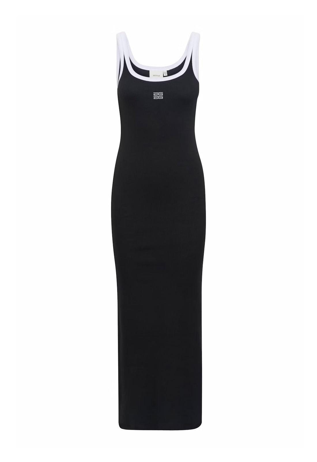 GZdrew Contrast Logo Dress - Black