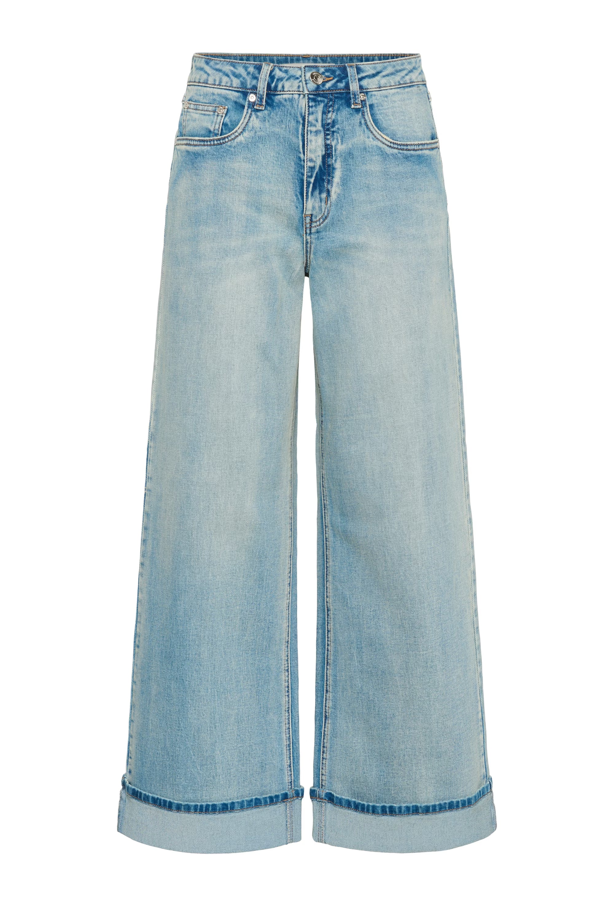 GZsara HW Wide Jeans - Washed Blue