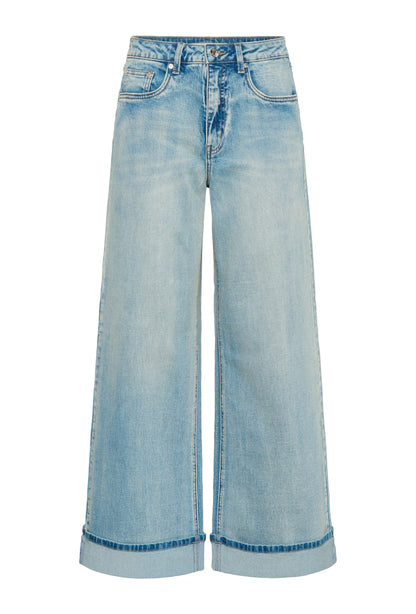 GZsara HW Wide Jeans - Washed Blue