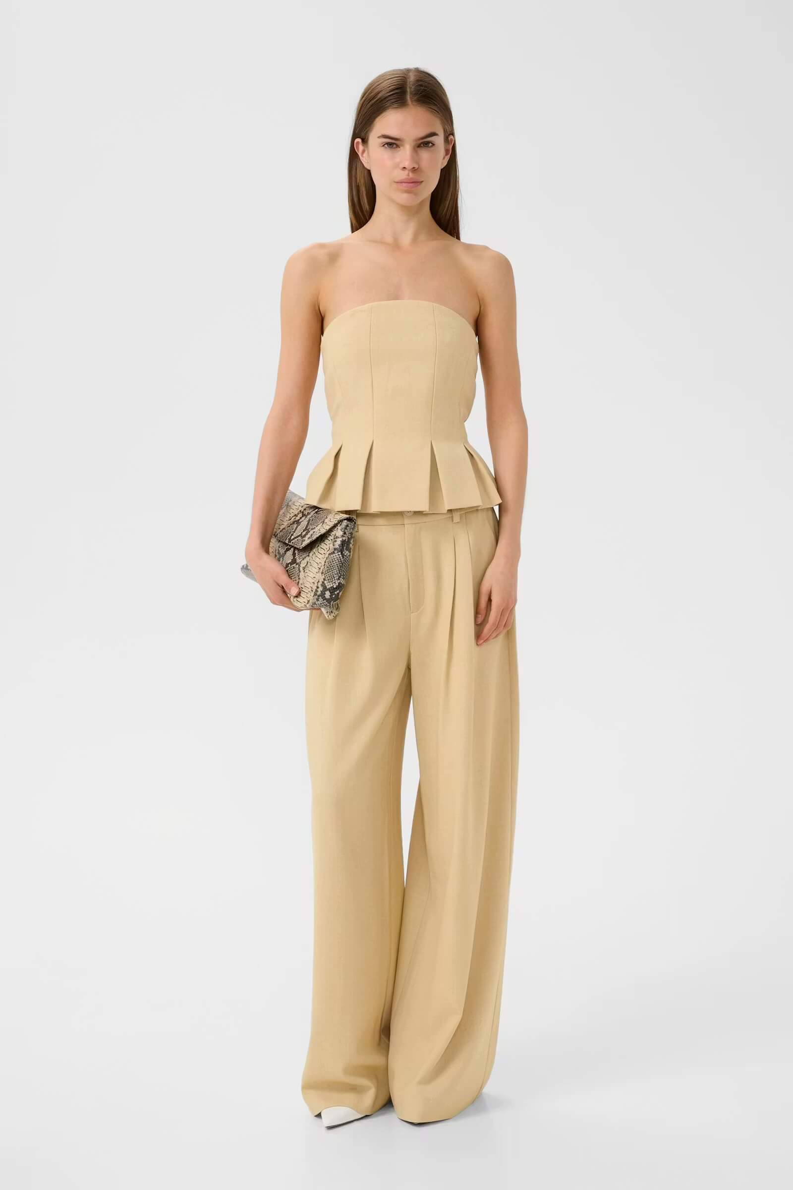 GZstacy MW Pants - Pale Hay Melange