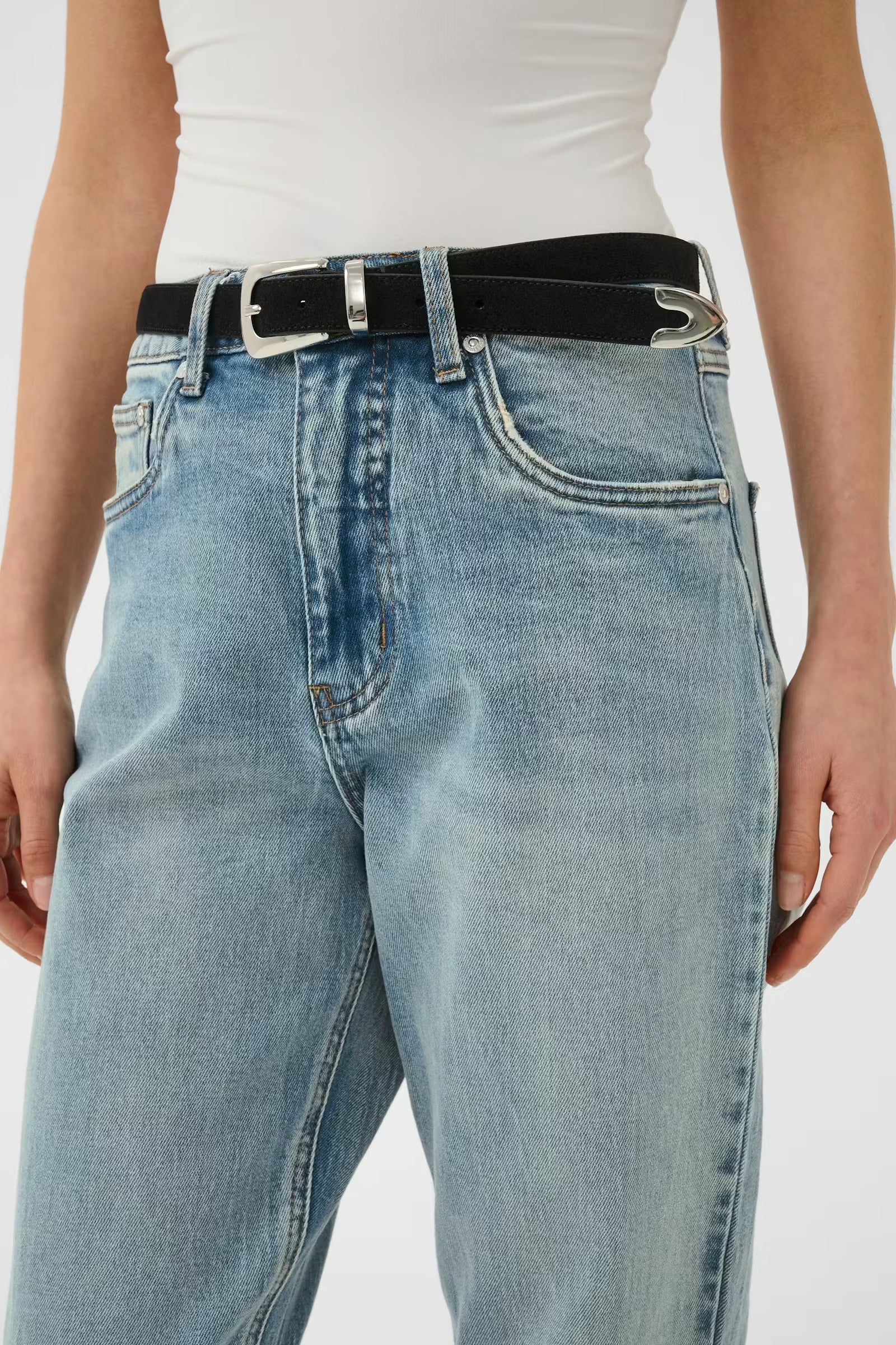 GZjade HW Straight Jeans - Washed Blue