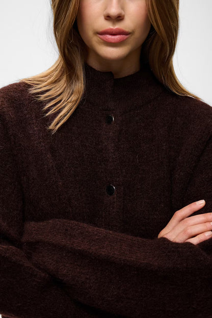 GZdebbie Cardigan – Pflaume Melange