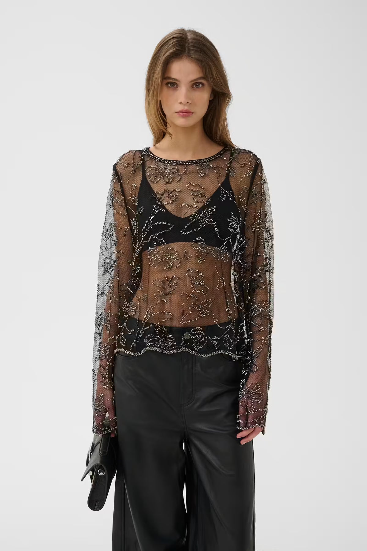 GZestrid Bluse - Dark Silver
