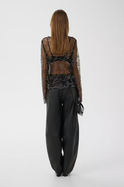 GZestrid Bluse - Dark Silver