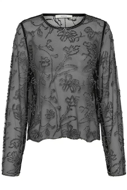 GZestrid Bluse - Dark Silver