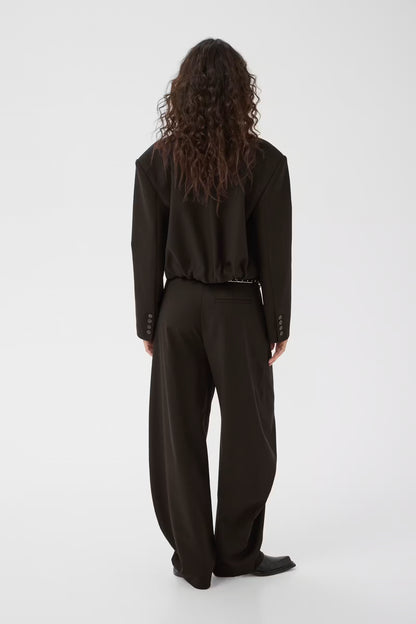 GZcallia MW Barrel Pants - Ganache Brown