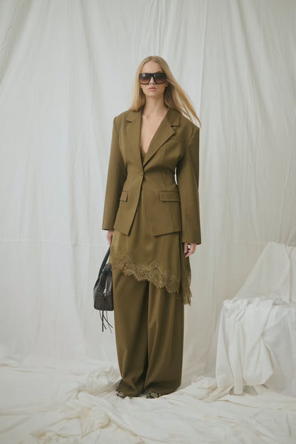 GZolivia HW Pants - Military Olive