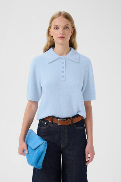 GZAlpha SS Polo Pullover - Centaurea Mélan