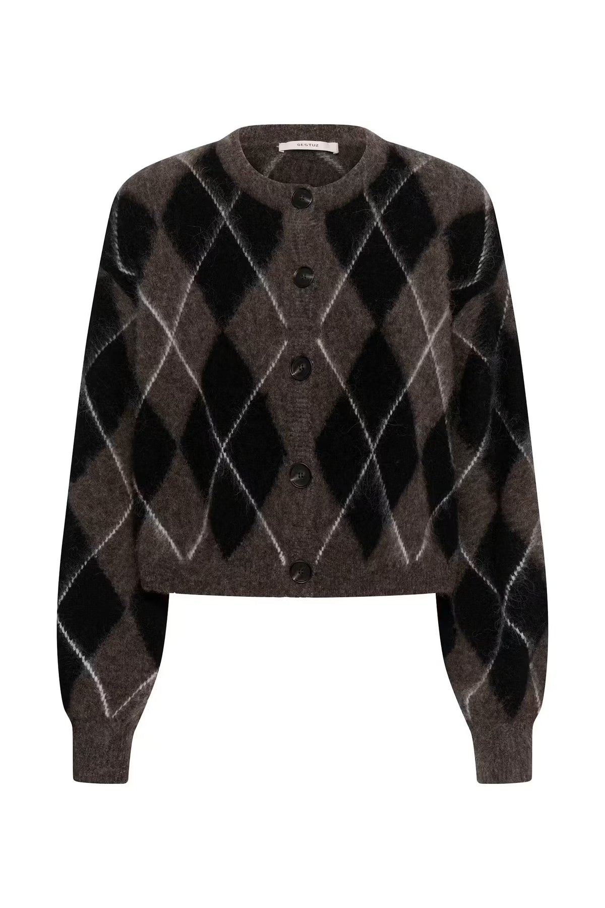 GZsida Multi Cardigan -  Black/Chestnut