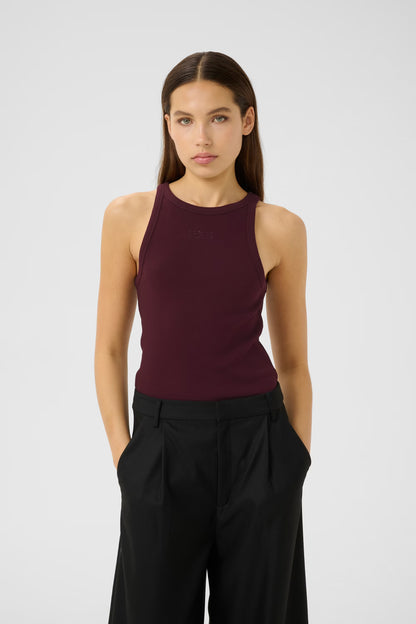 GZdrew Rhinestone Logo Tank - Aronia