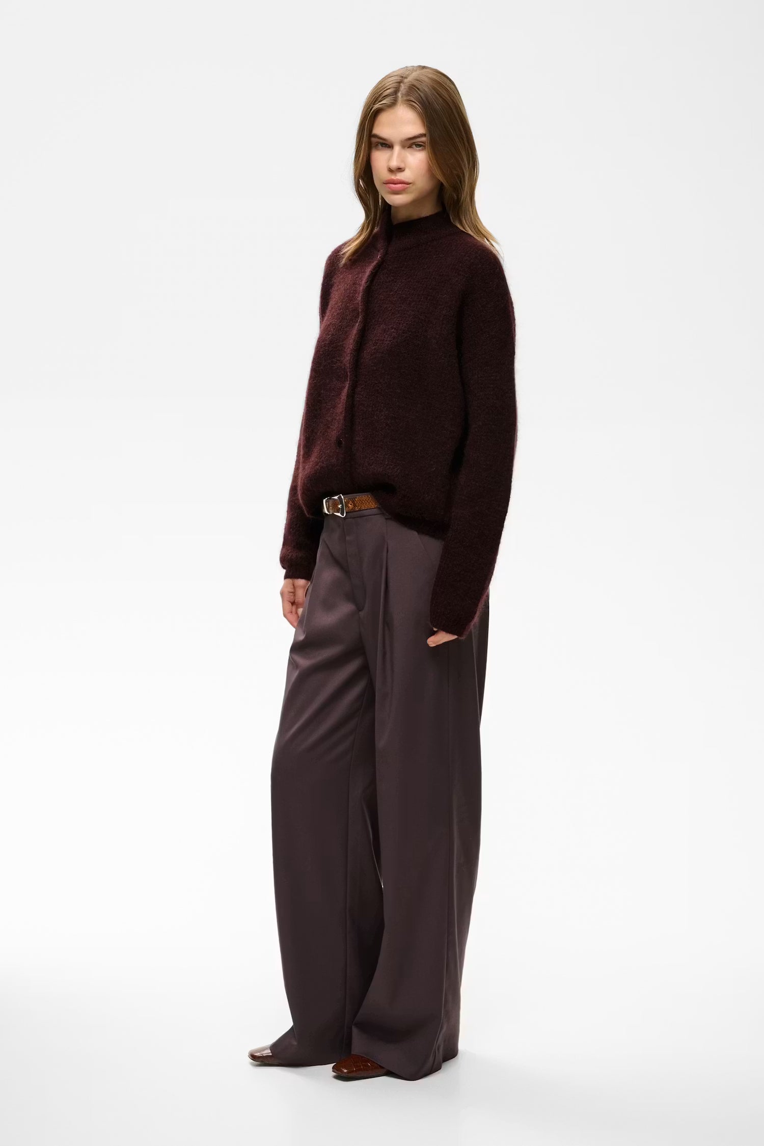 GZdebbie Cardigan – Pflaume Melange