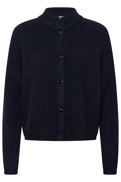 AlphaGZ Kurze Strickjacke – Navy Melange