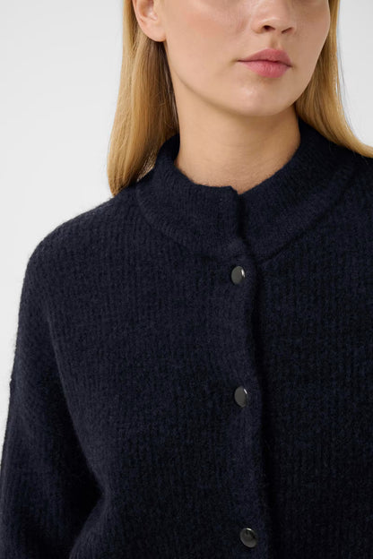 AlphaGZ Kurze Strickjacke – Navy Melange