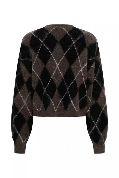 GZsida Multi Cardigan -  Black/Chestnut