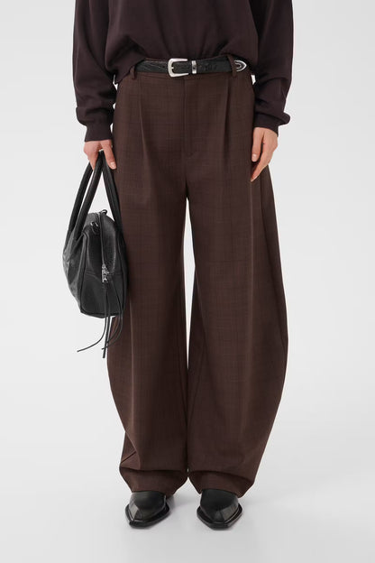GZlavana HW Pants - Brown Check