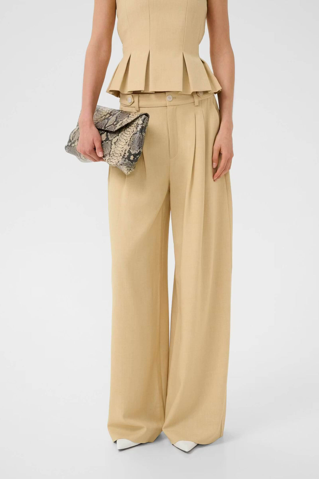 GZstacy MW Pants - Pale Hay Melange