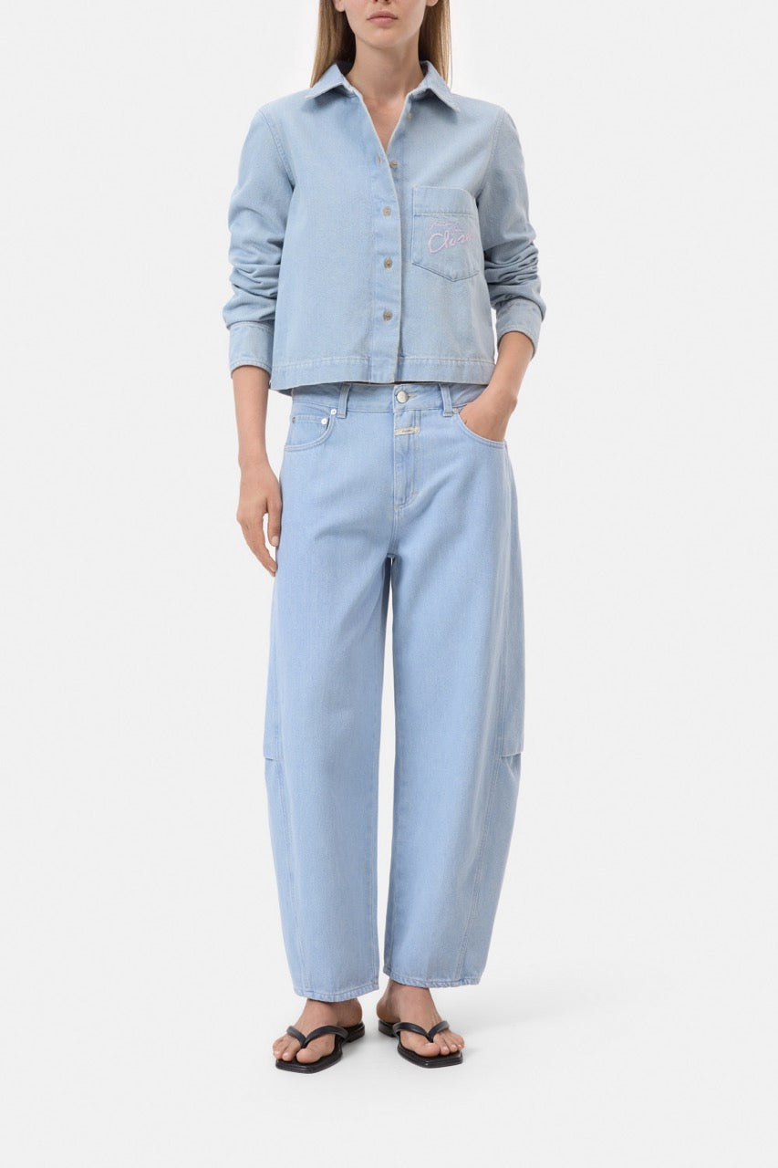 Jazzie with pleat deatil - Light Blue