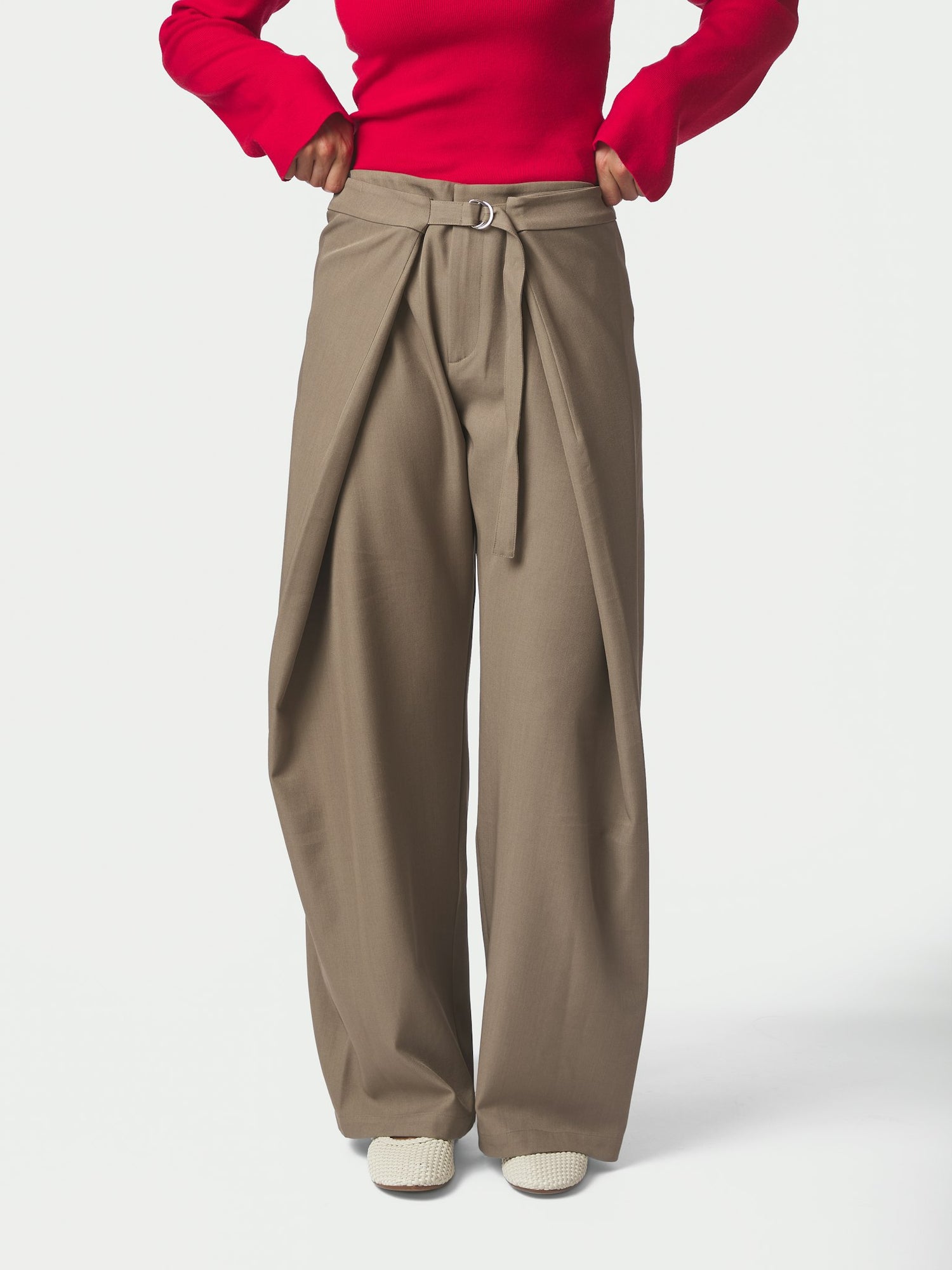 Zanya Structure Pants - Taupe