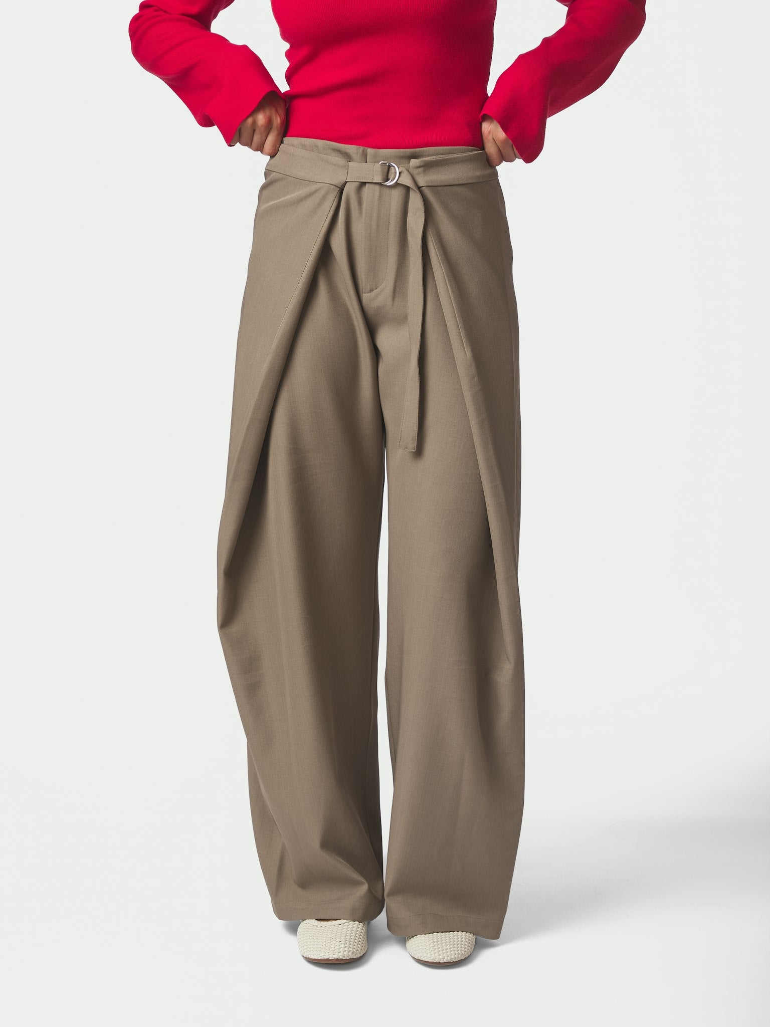 Zanya Structure Pants - Taupe