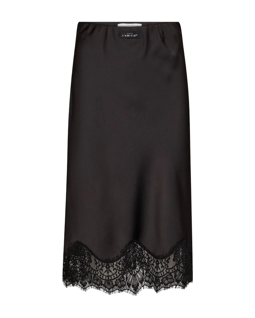 Naomi Lingerie Pencil Skirt - Black