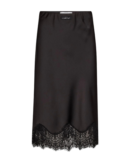 Naomi Lingerie Pencil Skirt - Black