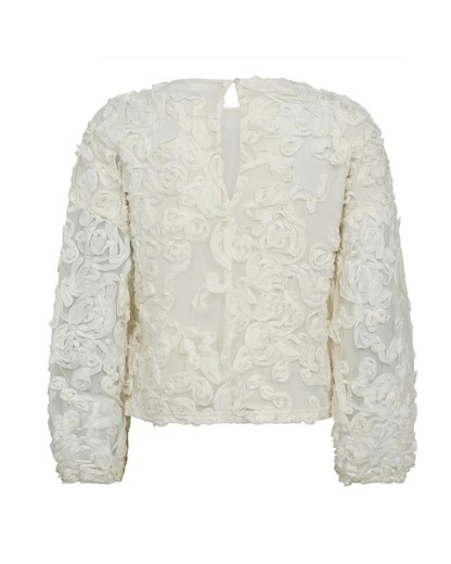 TessyCC Flower Blouse - Off White
