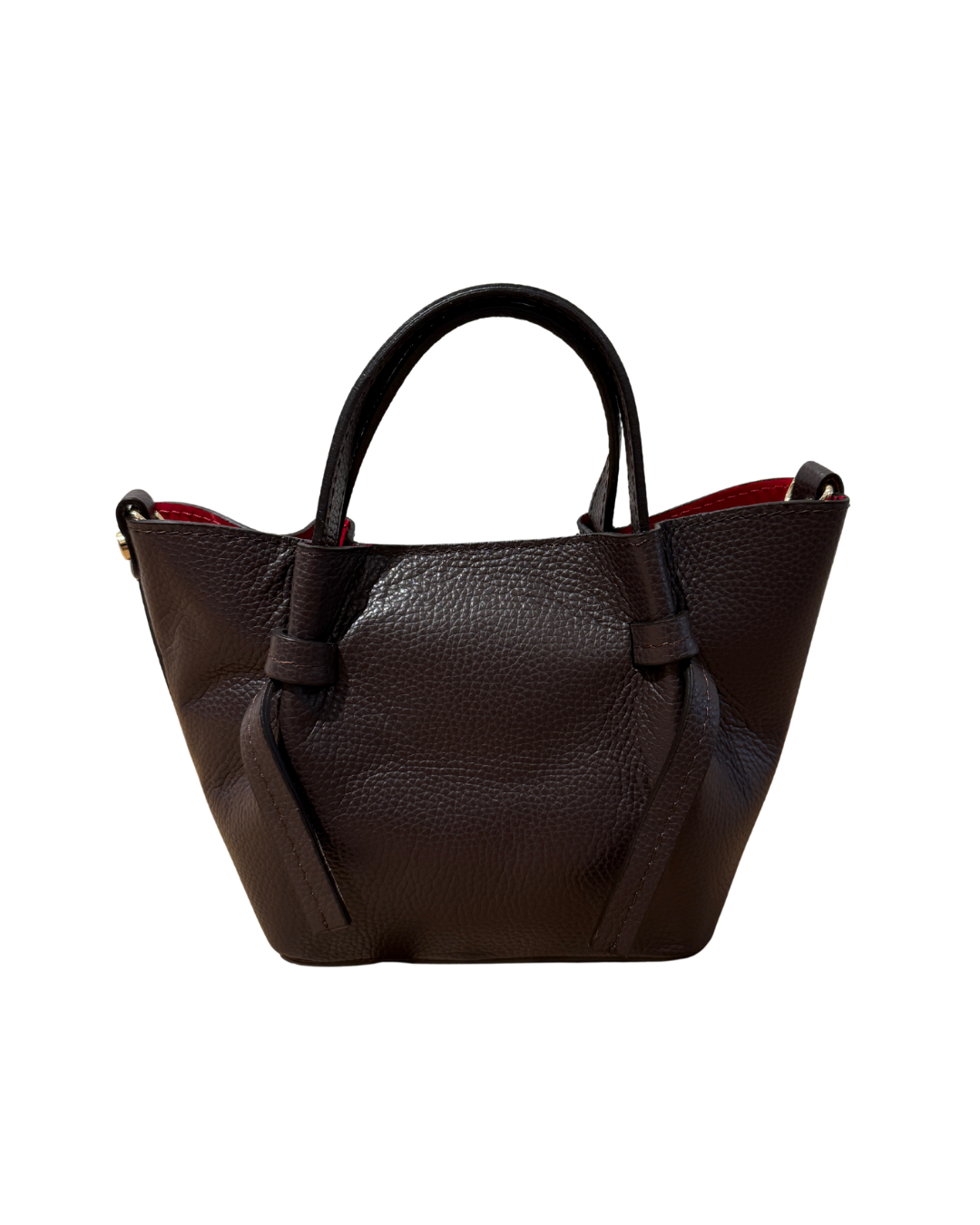 Leather Bag Small - Dark Brown