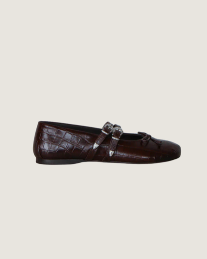 Vita Ballerina Western - Dark Brown