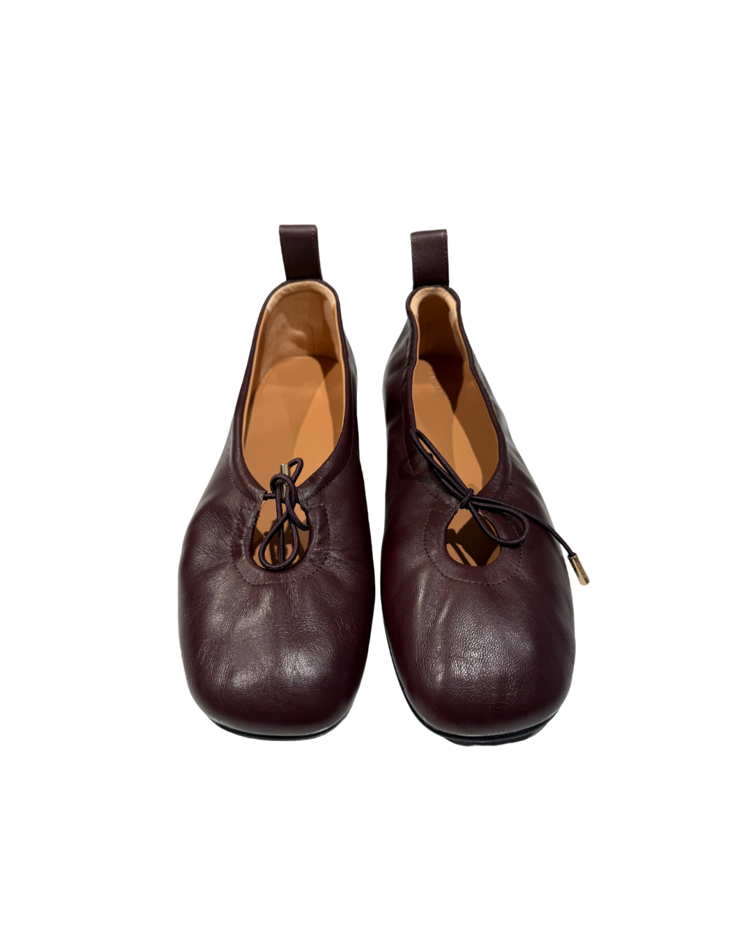 Rosalind Leather Ballet Flats - Brown