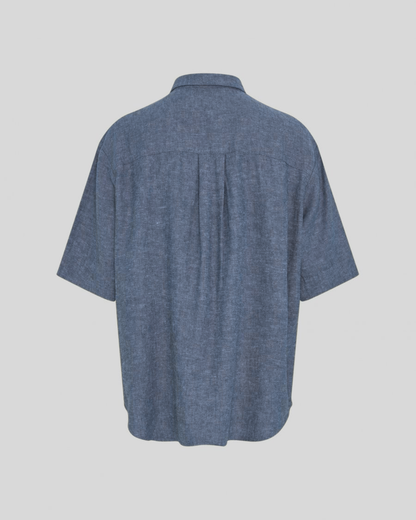 MSCHViana Ginia 3/4 Shirt - V Indigo Melange