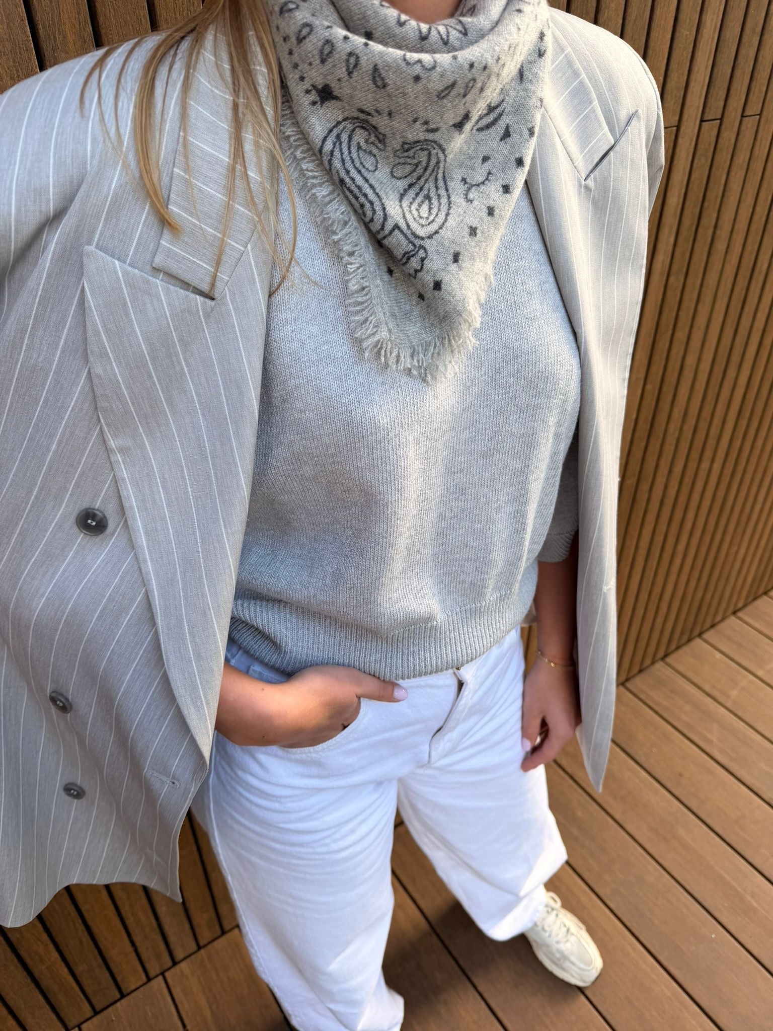 Cashmere Shawl - Grey | PRE-ORDER LEVERING 21 MEI