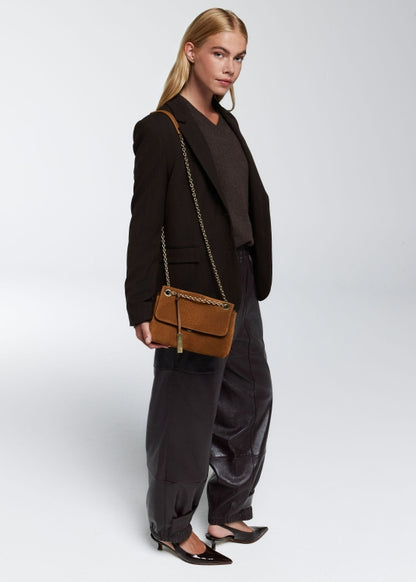 Liv Suede Bag - Moss