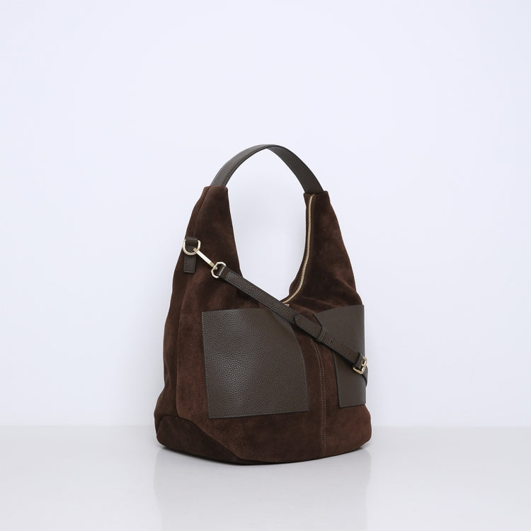 Trine Suede Bag - Moss